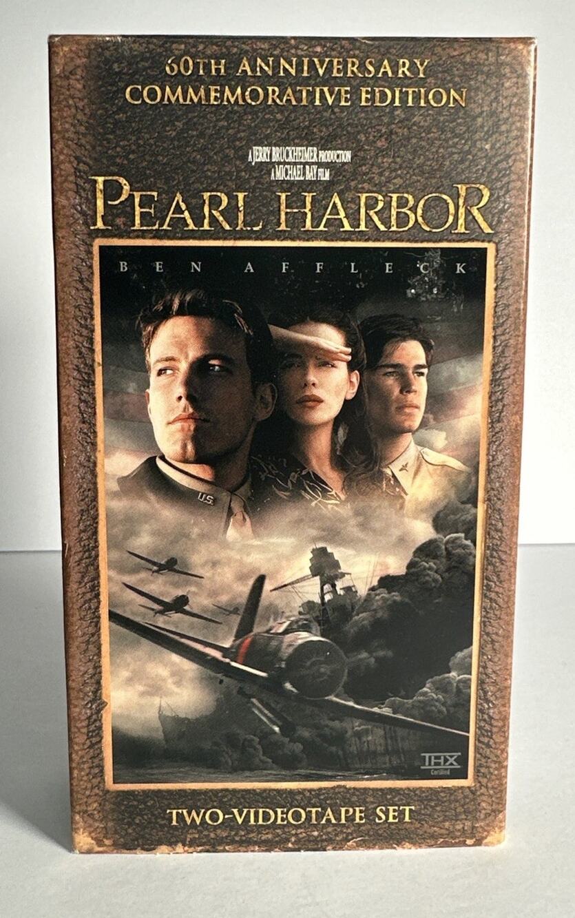Pearl Harbor (VHS Movie 2 Tape Set) 60th Anniversary Commemorative Edition